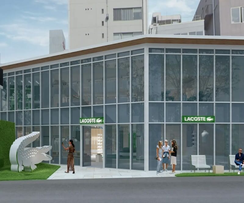 Lacoste installe un concept store à Tokyo, dans le quartier branché de Harajuku.